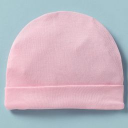 Ben Benny Interlock Knit Solid Color Cap Mittens And Booties Set Pink - Diameter 10 cm image 3