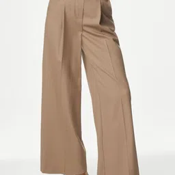 Marks & Spencer Women High-Rise Trousers-image-60
