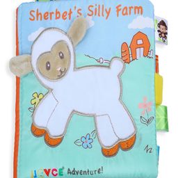 baby moo Sherbet's Silly Farm Educational Learning 3D Cloth Book With Rustle Paper - English image 4
