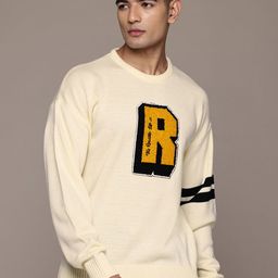 The Roadster Lifestyle Co. Brand Logo Print Longline Acrylic Pullover-image-32