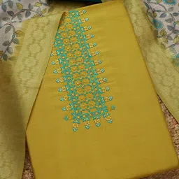 Soch Embroidered Viscose Rayon Unstitched Dress Material-picture-49