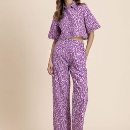 Moomaya Printed Shirt & Trousers Co-Ord-image-98