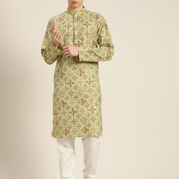 SOJANYA Printed Regular Kurta With Churidar-22