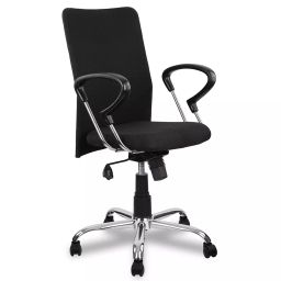 Mango Blossom Leoma Medium Back Office Chair (Black)-picture-22