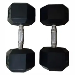 HackerX 2 Pieces Round Fixed Weight Dumbbells - 5Kg Each image 1