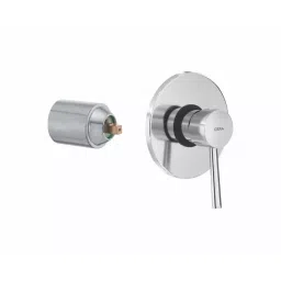 CERA FOUNTAIN Shower Mixer Single Lever Exposed Part + Concealed Part Wall Mount Chrome, F2013778+F4075102-13