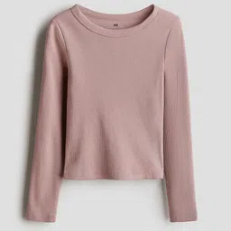 H&M Ribbed Cotton Jersey Top-picture-46