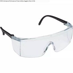 RPES Windproof & Dustproof Clear Safety Goggles (Pack of 20)-43