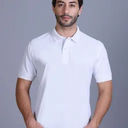 SANHOK Men Polo Collar Pure Cotton T-shirt-image-49