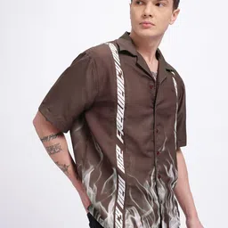 glitchez Panelled Printed Relaxed Fit Shirt-picture-24