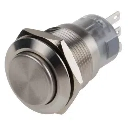 RS PRO Push Button Switch Latching Panel Mount 19 mm Cutout, 8118566-34