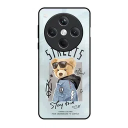 QRIOH Unisex Oppo Find X8 5G Cartoon Characters Shockproof Glass Back Case-picture-4