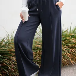 Q-rious Women Mid-Rise Pleated Parallel Trousers-image-83