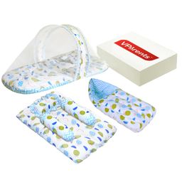 VParents Fruity Baby 4 Piece Bedding Set with Pillow and Bolsters Sleeping Bag and Bedding Set - Blue-picture-26