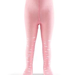 Cutewalk by Babyhug Non Terry Footed Anti Bacterial Star Design Tights - Pink-image-88