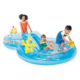 Intex Inflatable Under The Sea Goldfish Play Center Outdoor Swimming Pool With Water Slide Park Built-in Sprayer - Multicolor-26