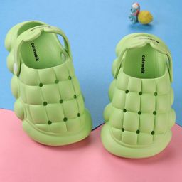 Cute Walk by Babyhug Clogs with Back Strap Closure - Green-image-17