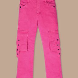 Nino Togs Solid Pocket Detailed Jeans - Hot Pink-image-88