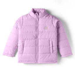 Pine Kids Woven Full Sleeves Solid Padded Jacket - Purple-picture-4