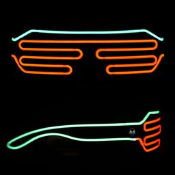 Hookaba Unisex Other Sunglasses HKB-Rave-Wireless-Orng Grn-40