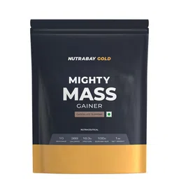 Nutrabay Gold Mighty Mass Gainer - 1 Kg - Chocolate Supreme-32