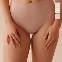 BODYMIST Women Pack Of 6 Cotton Anti Bacterial Hipster Briefs-image-78