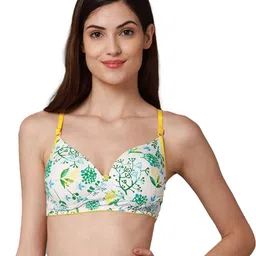 Women Cotton Yellow Padded Non-Wired Lingerie Bra Sport wear Gym Crop Tank Top-picture-40