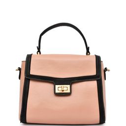 FOR THE BEAUTIFUL YOU PU Structured Satchel with Fringed image 2