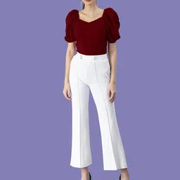 Dream Beauty Fashion Women Puff Sleeves Regular Top-picture-52
