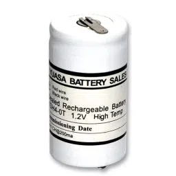 YUASA Battery,D,Ni-Cad,4Ah,1.2V, 1DH4-0T-12