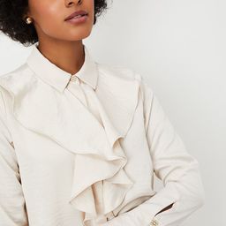 Max x Kalki Women Solid Ruffle Blouse-image-18