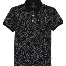 Status Quo Boys Printed Polo Collar Tropical Pockets T-shirt-image-56