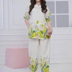 BAESD Printed Pure Cotton Round Neck Tunic With Palazzos Co-Ords-picture-4