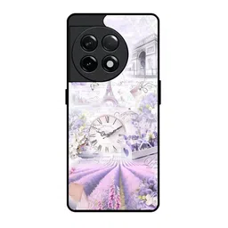 QRIOH Floral Printed Vintage Time OnePlus 11R 5G Silicone Back Case-picture-34