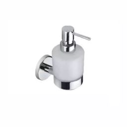 PLATO Lavanya Liquid Soap Dispenser Brass Chrome Finish Silver, 6158-image-96