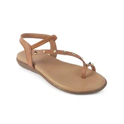 Tresmode Women Embellished T-Strap Flats-73