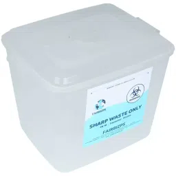 FAIRBIZPS Sharps Container ‎Puncture Resistant Rectangular White Translucent, FA_12 image 3