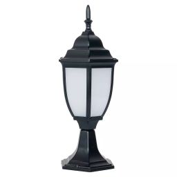 Fos Lighting Victorian Gate Light with White Acrylic Panes Black Aluminum 40 W-picture-38