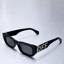 Eyedens Unisex Black Lens & Black Rectangle Sunglasses with Off-Arm_Fully-Blck-Black-picture-8