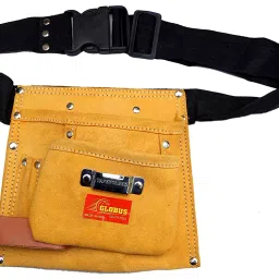 GLOBUS Leather Tool Bag 5 Pockets , 8.5 X 9 Inches, Brown-16