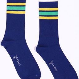 Thela Gaadi Unisex Calf Length Stripes Socks-41