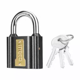 Ingco 32 mm Iron Brass Finish 3 Keys Padlock-image-71