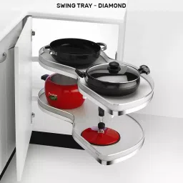 Olive Diamond 815x400x(600-700) mm Soft Close Right Side Opening Corner Swing Tray, 101 027 010 0-image-68