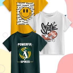 Provogue Boys 3 Printed T-shirt-image-67