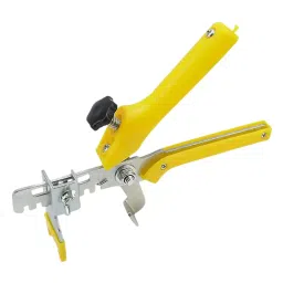 SUNELITE Tiles Leveling Floor Plier Needle Nose Cast Iron Hand Grip Yellow 23.5 cm (Plier) Length-45