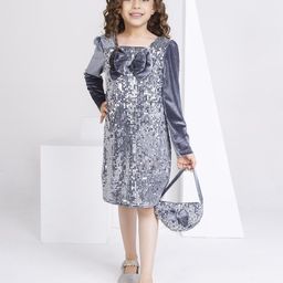 Peppermint Girls Embellished A-Line Dress-image-25