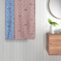 FABINALIV Set of 2 Multicolor Geometric Cotton Kids Bath Towels (110X60 cm)-image-66