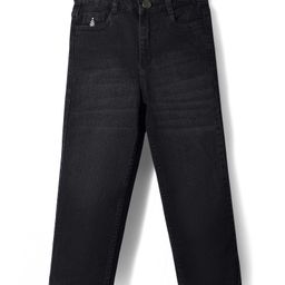 Pine Kids Denim Full Length Washed Jeans -Charcoal Grey-image-1