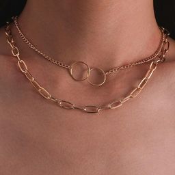 Arzonai Gold Metal Necklace-image-91