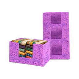 Aura Purple Set of 4 Regular Drawer Organiser Organisers-56